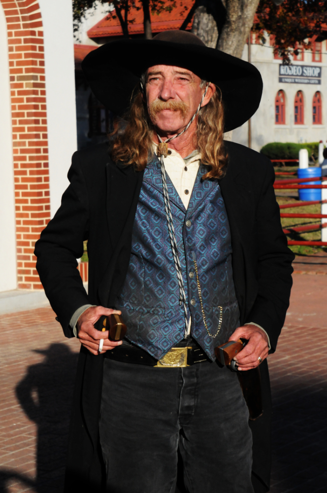 Old West Performer Old West character performer at the Fort Worth Stockyards