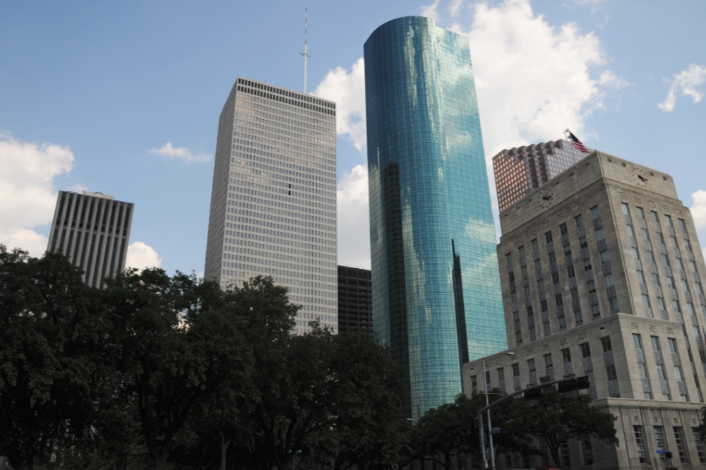 Downtown Houston, Texas Downtown Houston skyline with modern skyscrapers