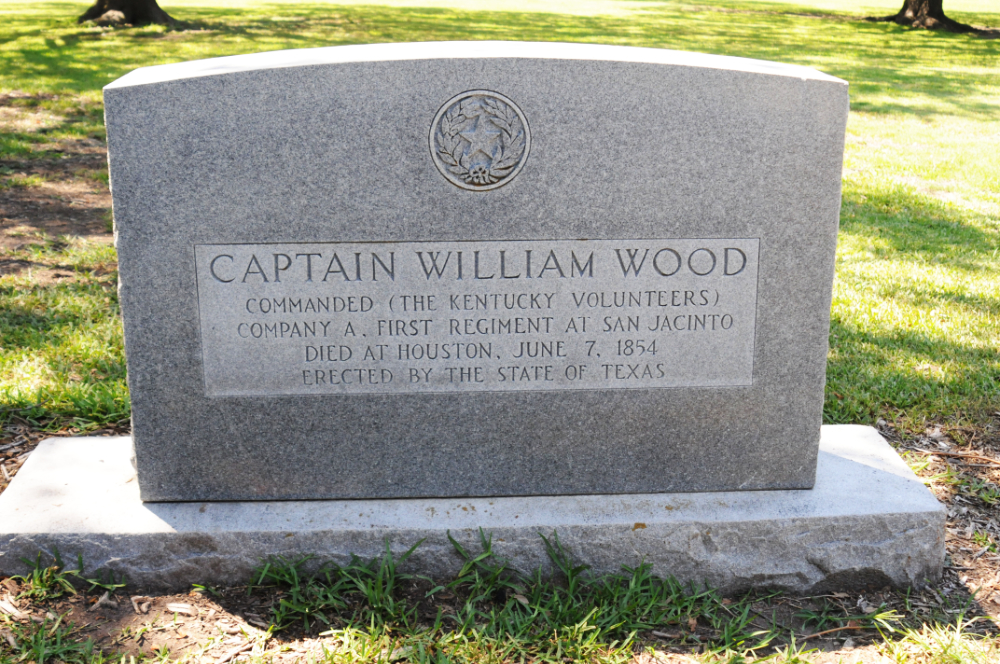 Historic Grave at San Jacinto Historic grave marker at the San Jacinto Battleground near Houston