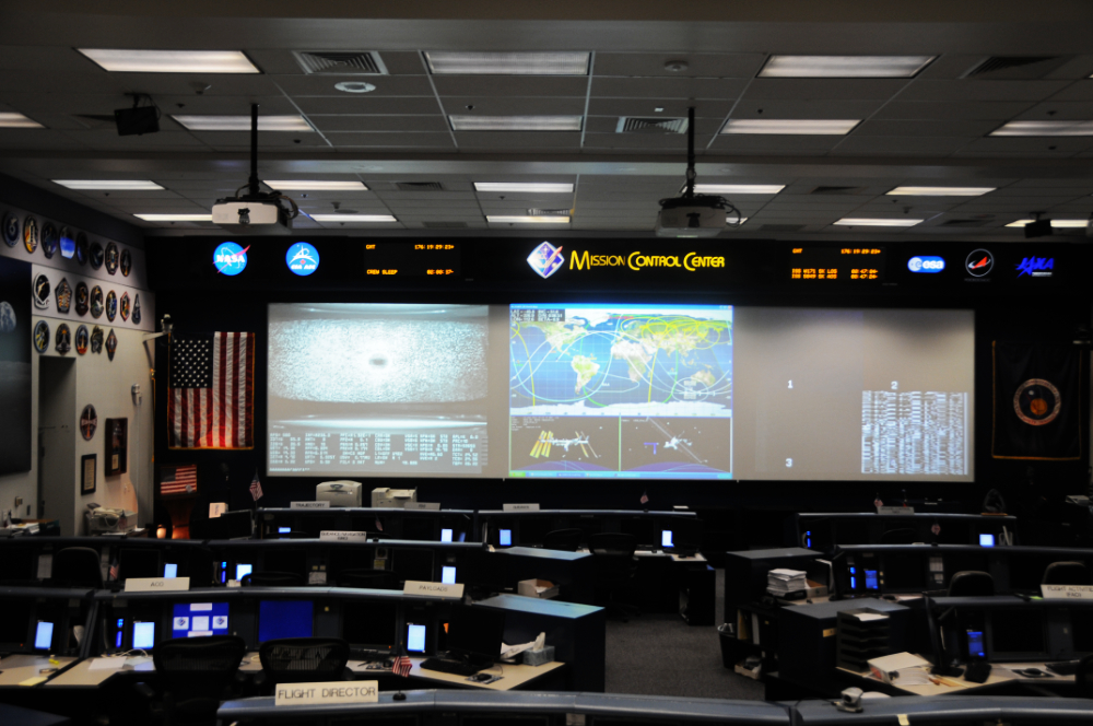 NASA Apollo Mission Control Historic Apollo Mission Control Center at NASA Johnson Space Center in Houston
