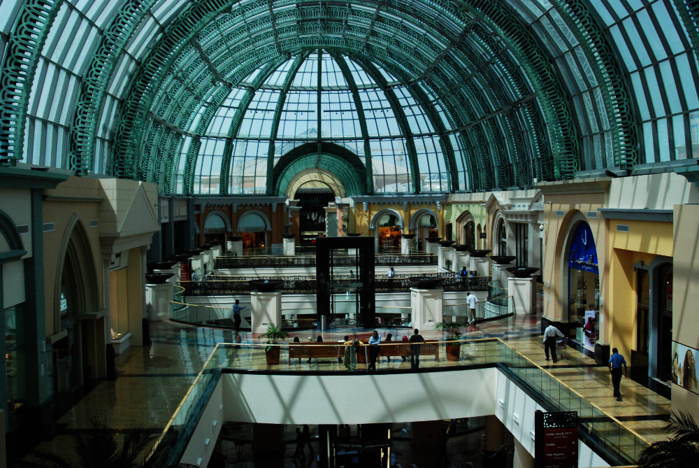 Interior of the Mall of the Emirates in Dubai