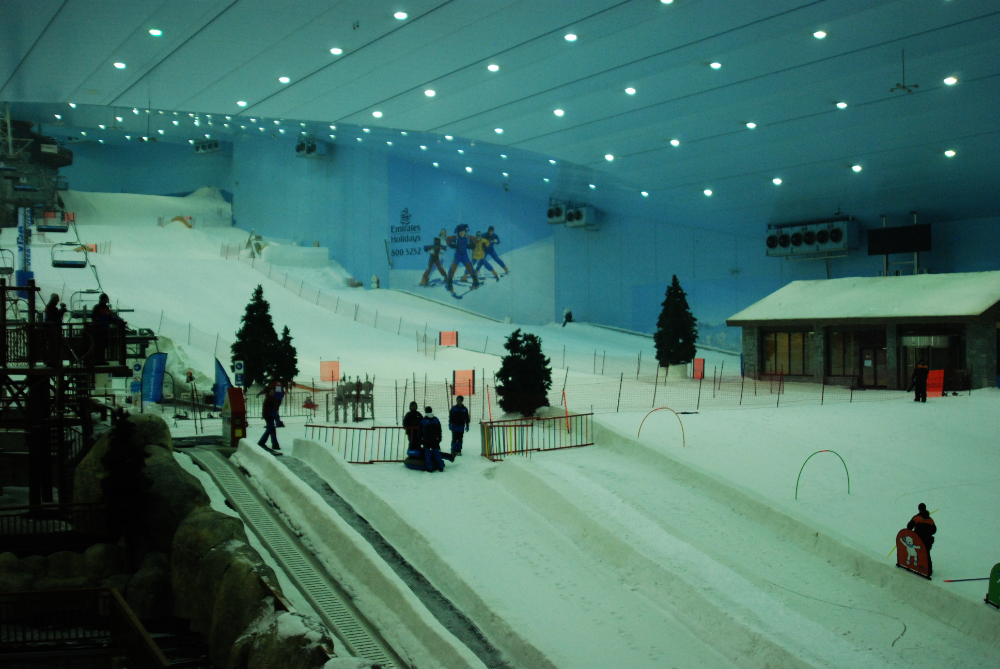 Indoor ski resort at the Mall of the Emirates in Dubai