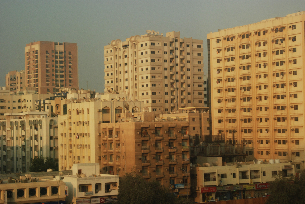 Buildings and residential neighborhood in Sharjah