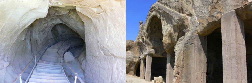 Explore Uplistsikhe Georgia Ancient rock-cut cave city of Uplistsikhe carved into sandstone cliffs in central Georgia
