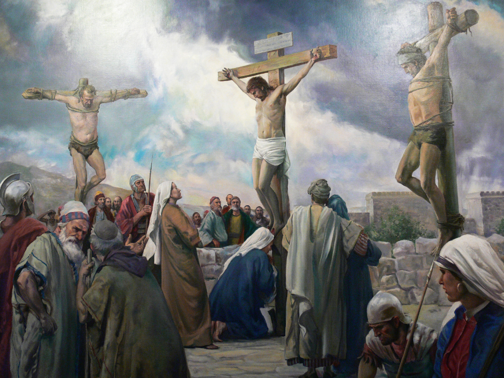 Temple Square Painting Religious painting at Temple Square Salt Lake City