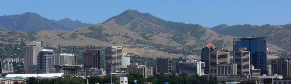 Salt Lake City Panoramic view of Salt Lake City Utah