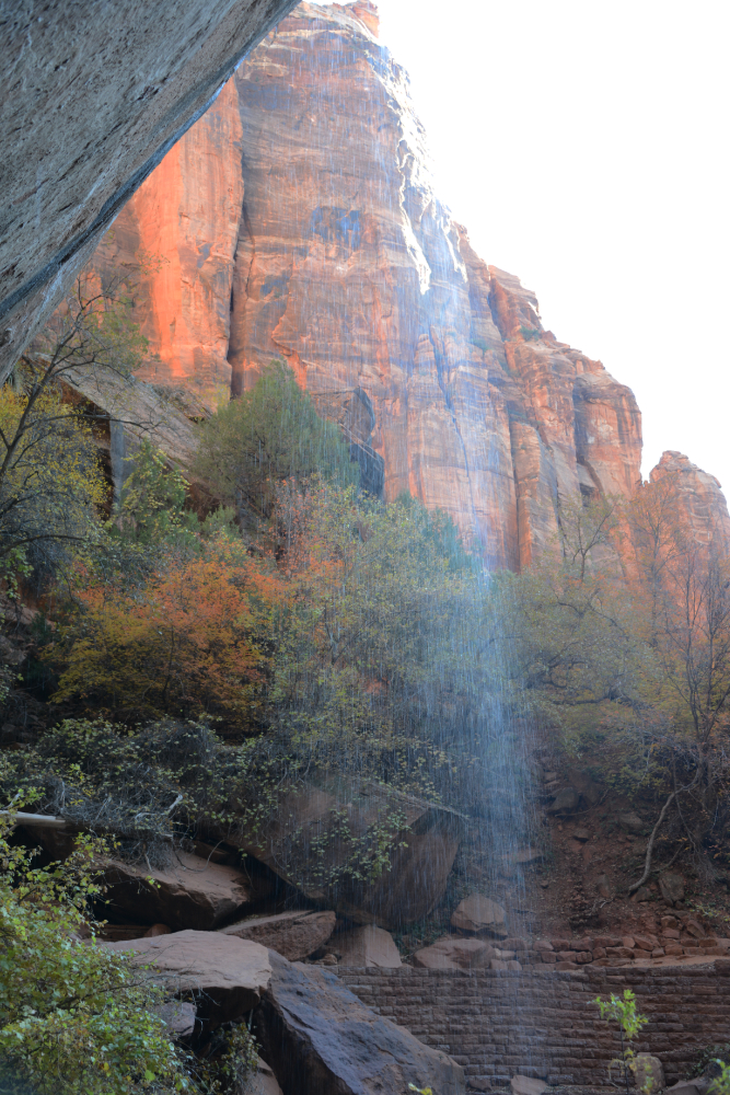 Emerald Pools Waterfall Emerald Pools waterfall Zion National Park