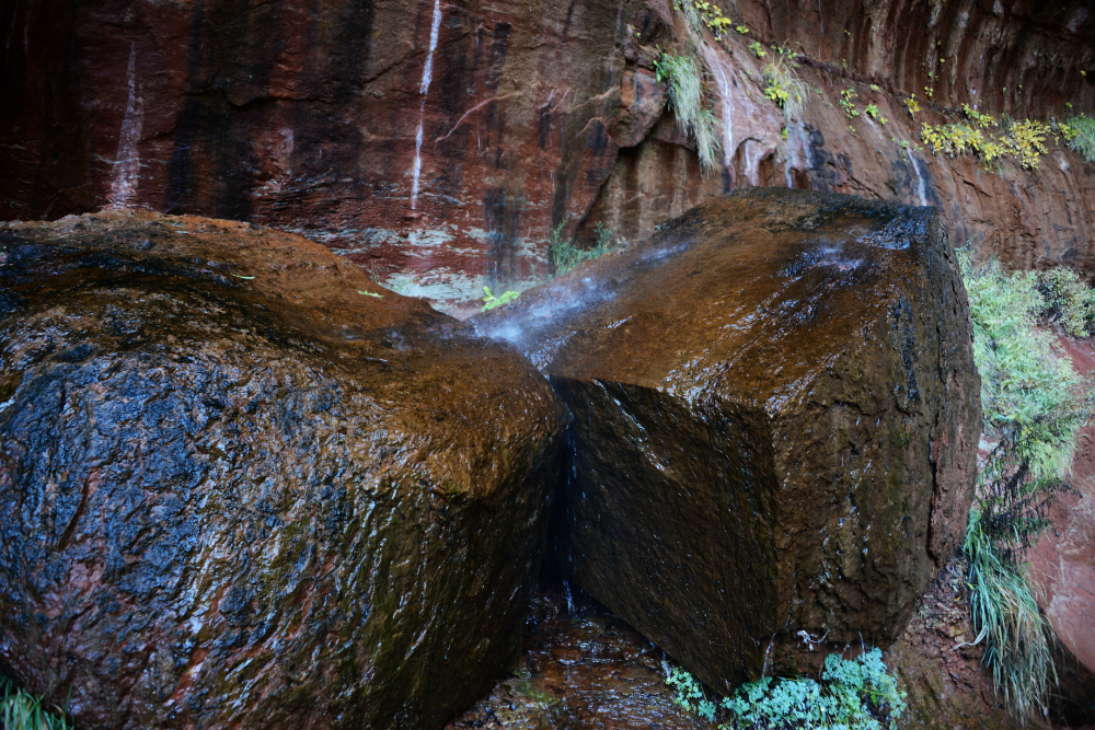 Emerald Pools Waterfall Waterfall near Emerald Pools Zion National Park
