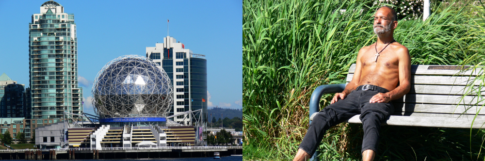 Vancouver skyline and waterfront in British Columbia, Canada