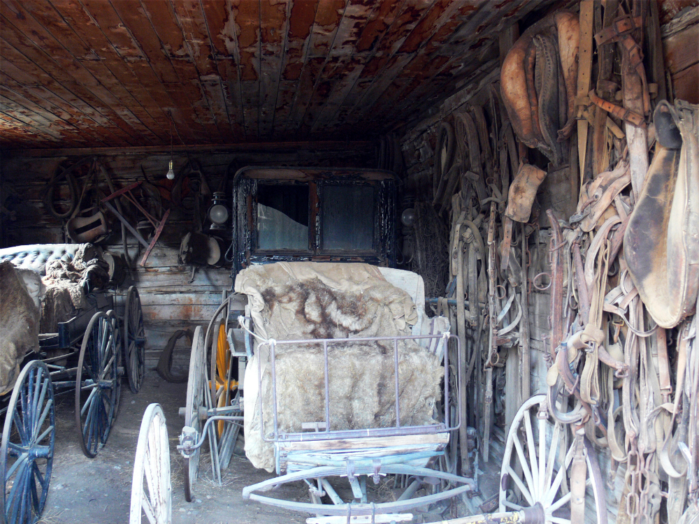 Old Trail Town Artifacts Historic frontier artifacts and furnishings at Old Trail Town