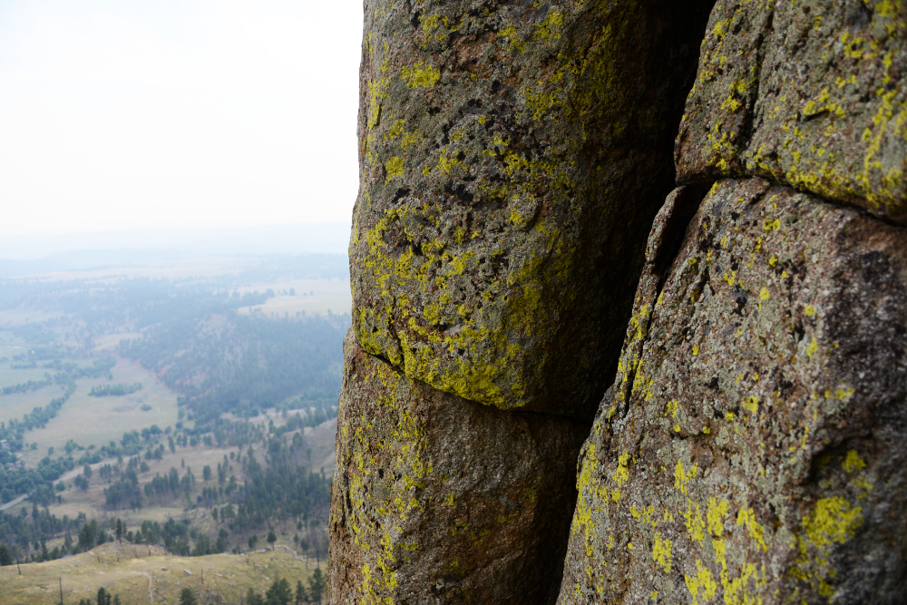 Devils Tower Climb View while climbing Devils Tower Wyoming