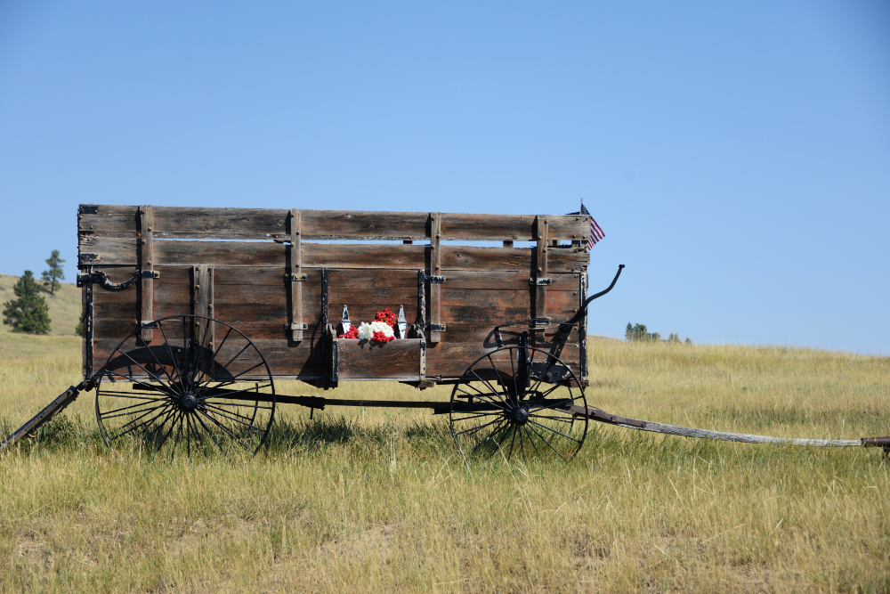 Wyoming Wagon Old wagon near Devils Tower Wyoming